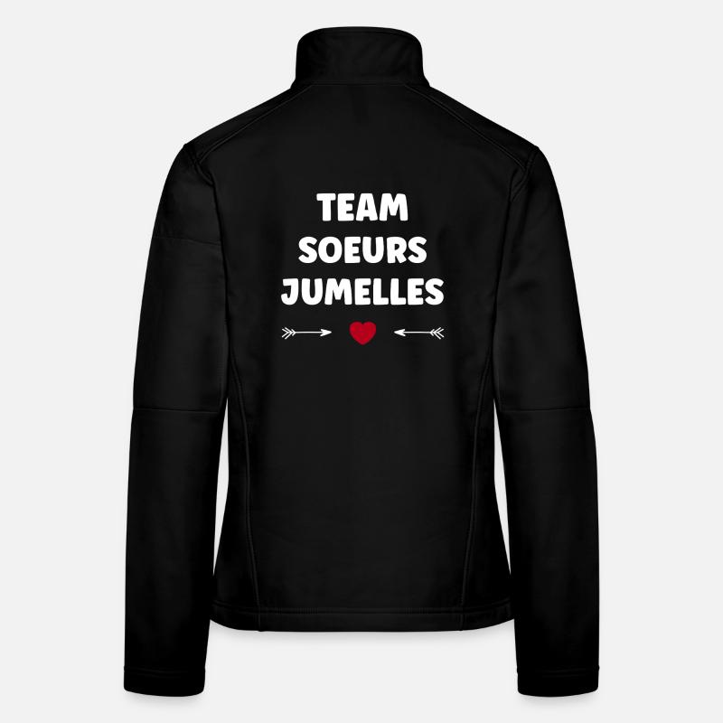 Team Zwillingsschwestern Frauen Softshelljacke