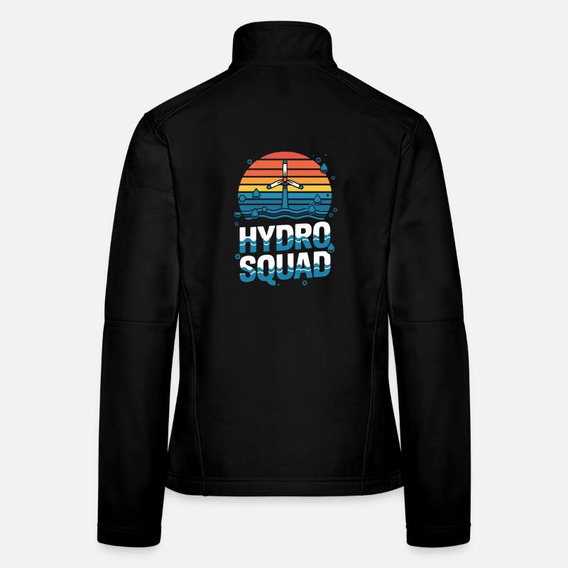 Hydro Squad Hydropower Team Renewable Energy Women's Softshell Jacket