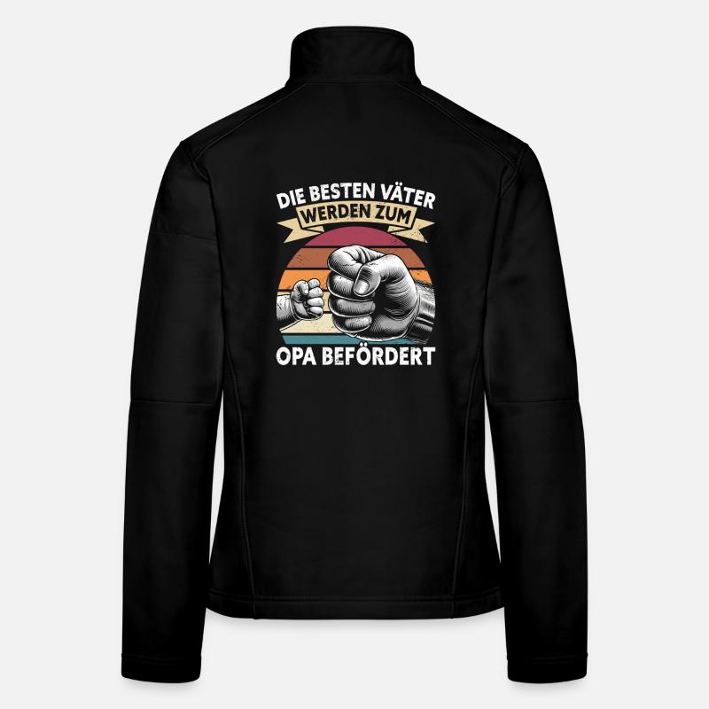 Die Besten Väter Werden Zum Opa Befördert Frauen Softshelljacke