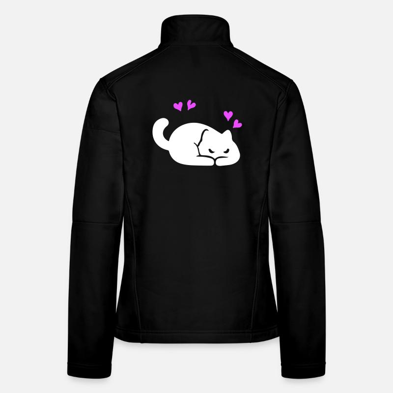 Katze Liebe Frauen Softshelljacke