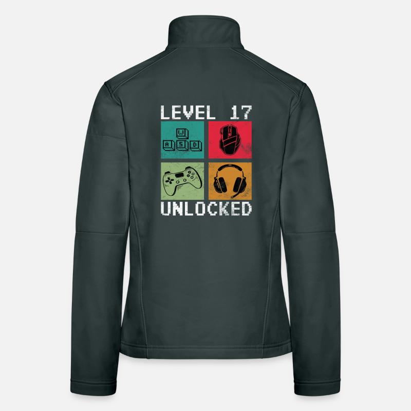 17. Geburtstag Level 17 unlocked Frauen Softshelljacke