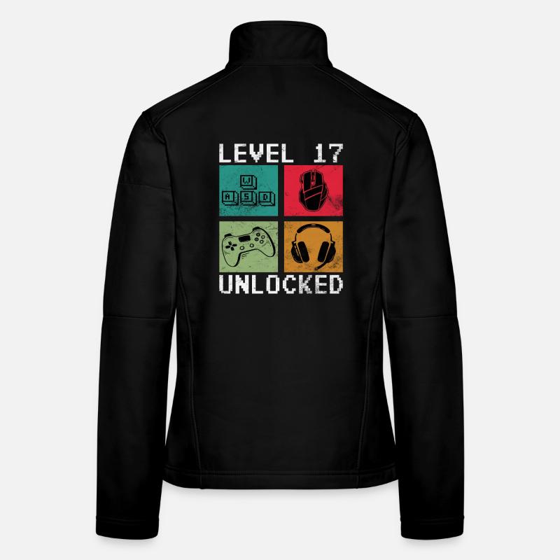 17. Geburtstag Level 17 unlocked Frauen Softshelljacke
