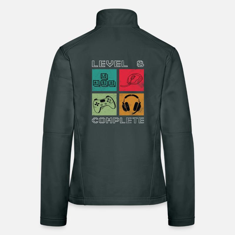 8th Birthday Level 8 unlocked Women's Softshell Jacket