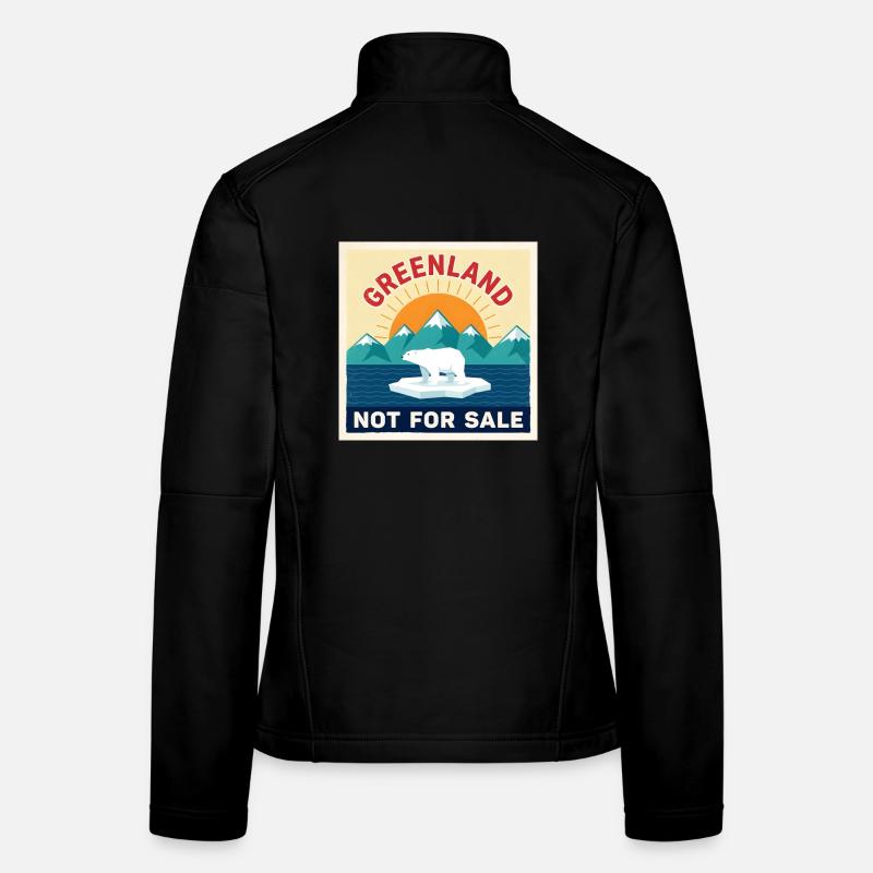 Grönland nicht zu verkaufen Eisbär Frauen Softshelljacke
