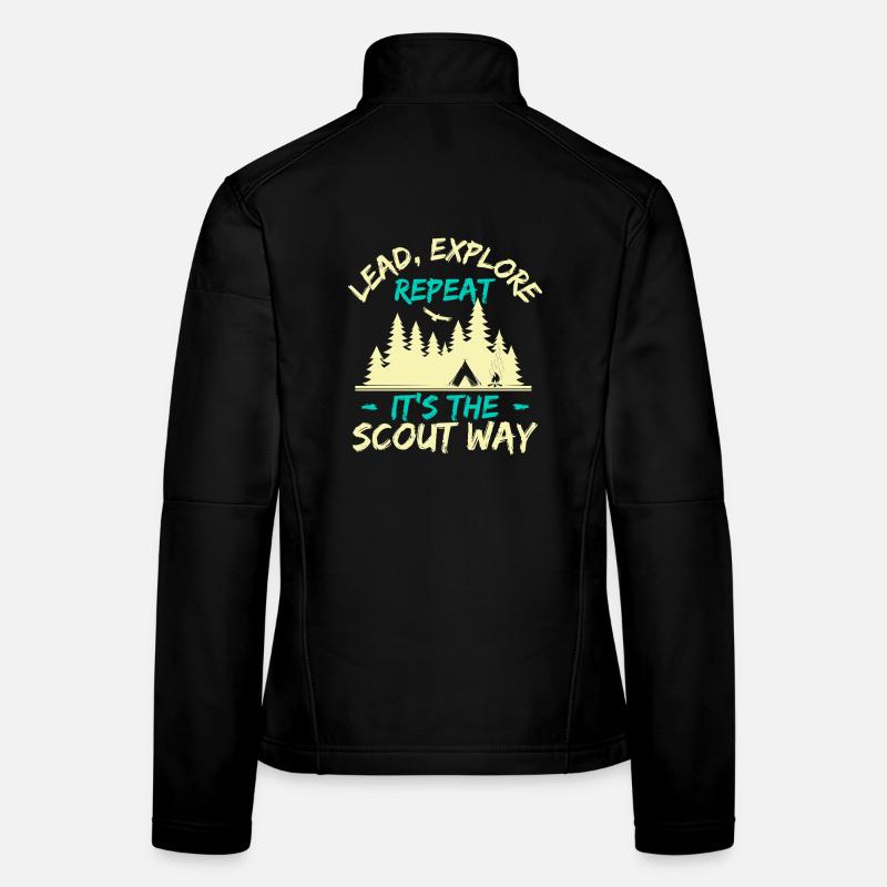 Girl Scout Leader Lead Explore Repeat Scout Women's Softshell Jacket
