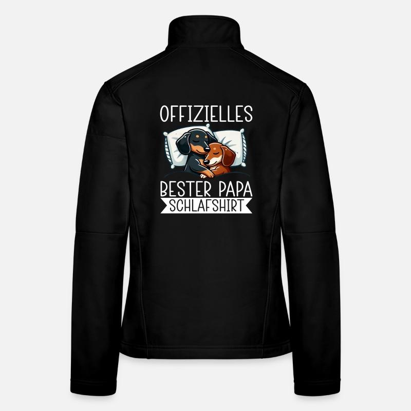 Offizielle Bester Papa Schnarchshirt Dachshund Frauen Softshelljacke