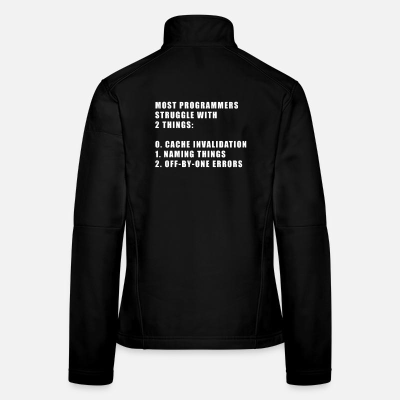 2 choses difficiles dans le programmeur informatique Veste en tissu softshell Femme