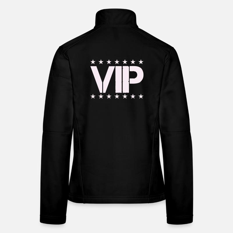 Déclaration VIP Star en rose pastel Veste en tissu softshell Femme