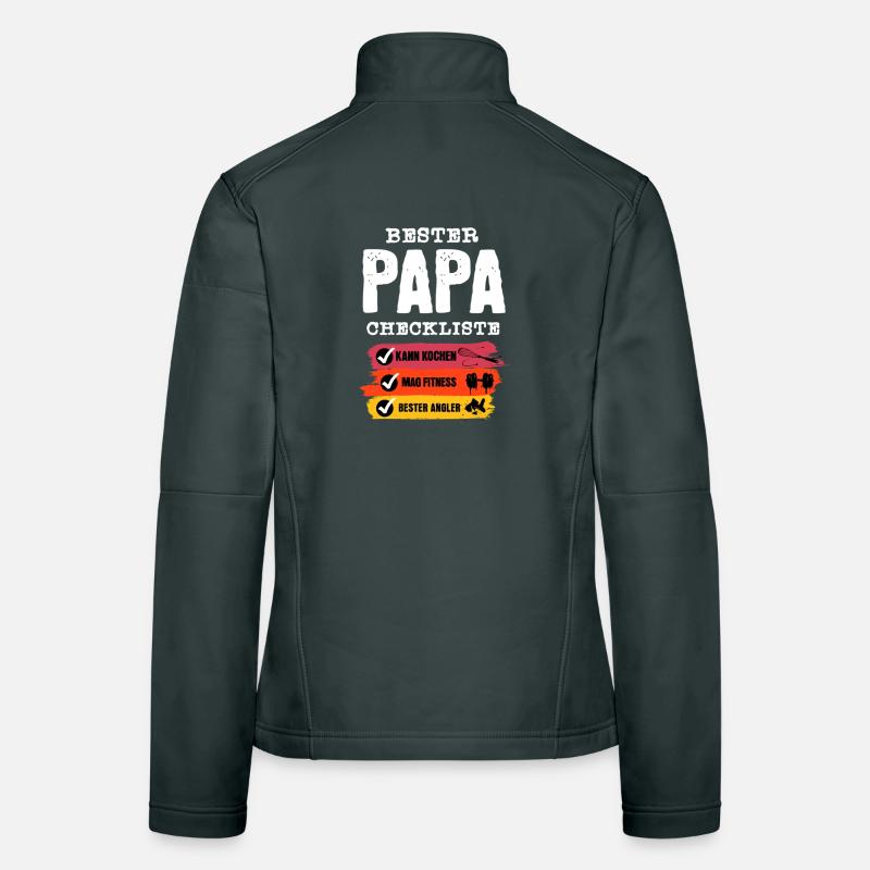 Bester Papa Checkliste  Frauen Softshelljacke