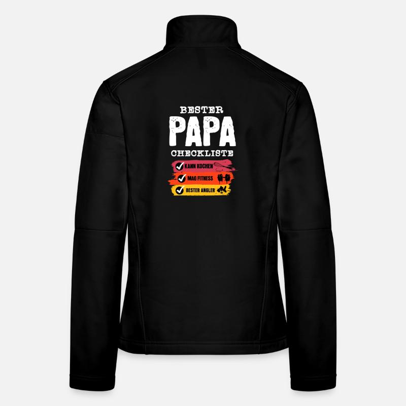 Bester Papa Checkliste  Frauen Softshelljacke
