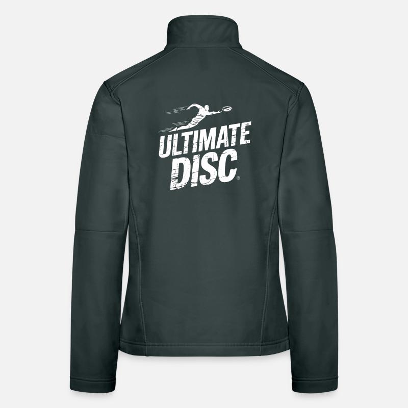  Ultimate Disc Layout Offense Spieler Sprung Fang Frauen Softshelljacke