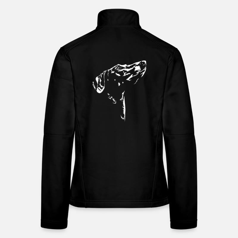 Silhouette Azawakh Lévriers Wilsigns Veste en tissu softshell Femme