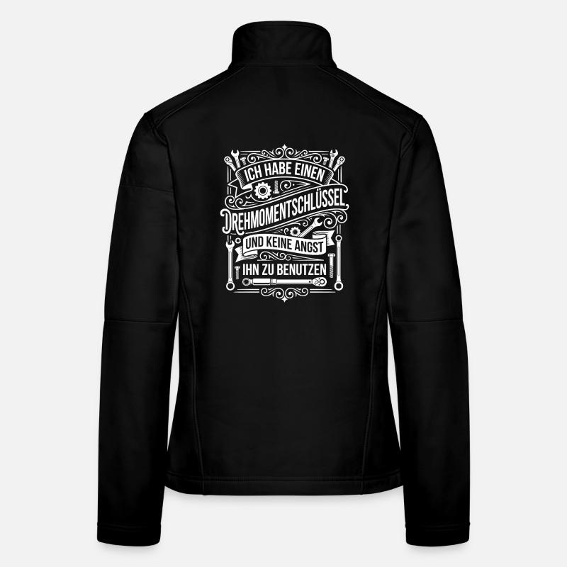 J’ai une clé dynamométrique Veste en tissu softshell Femme