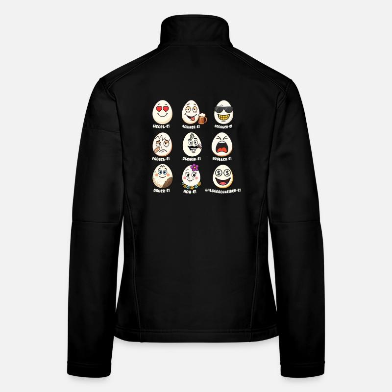 Wortwitziges Eier-Allerlei  Frauen Softshelljacke