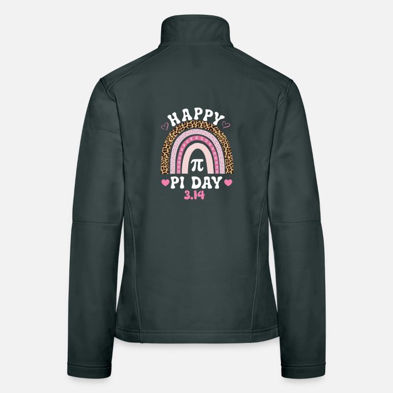 Joyeuse Journée Pi 3.14 Célébration Math Blague Nerd Veste en tissu softshell Femme