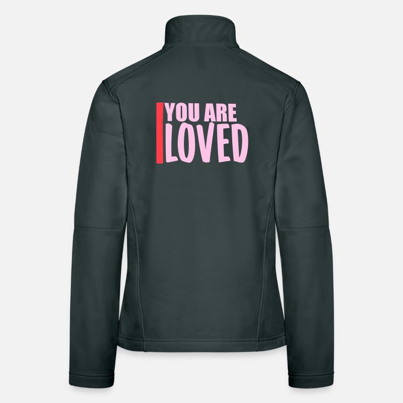 Tu es aimé, peu importe la compassion que tu ressens Veste en tissu softshell Femme