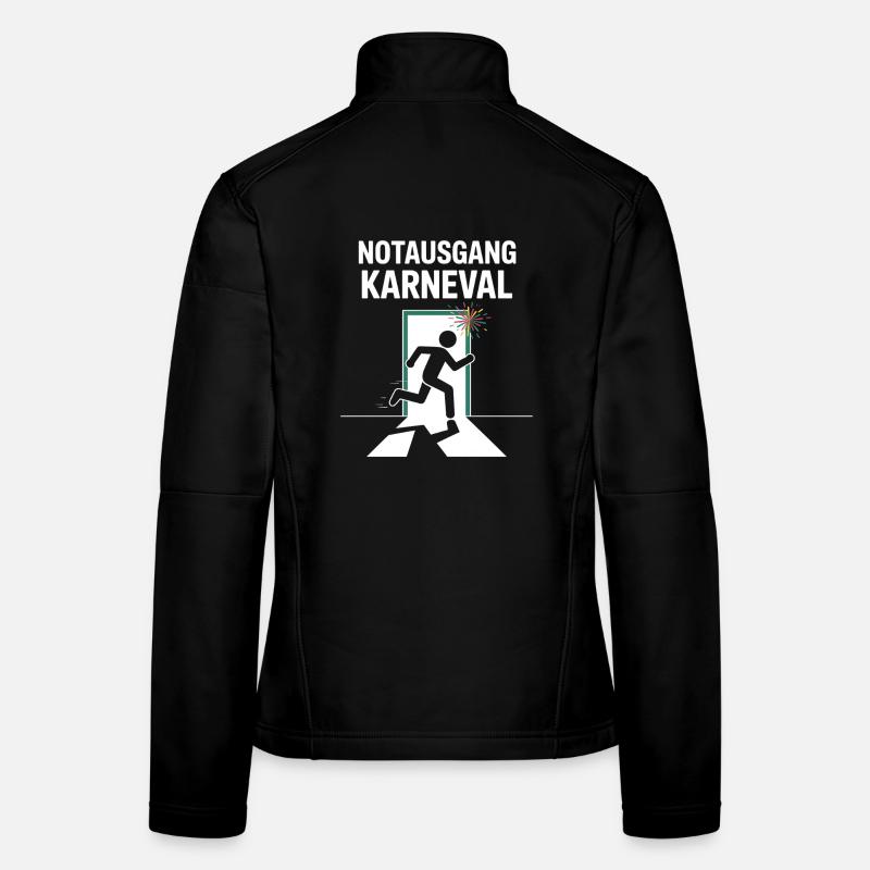 Expression amusante du carnaval de sortie d’urgence Veste en tissu softshell Femme