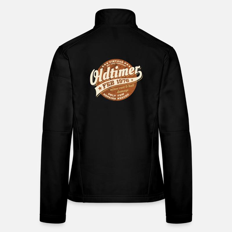 Oldtimer Februar 1976 - Geburtstag - Geschenk Frauen Softshelljacke
