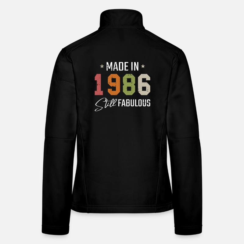 Made in 1986 Still Fabulous Frauen Softshelljacke