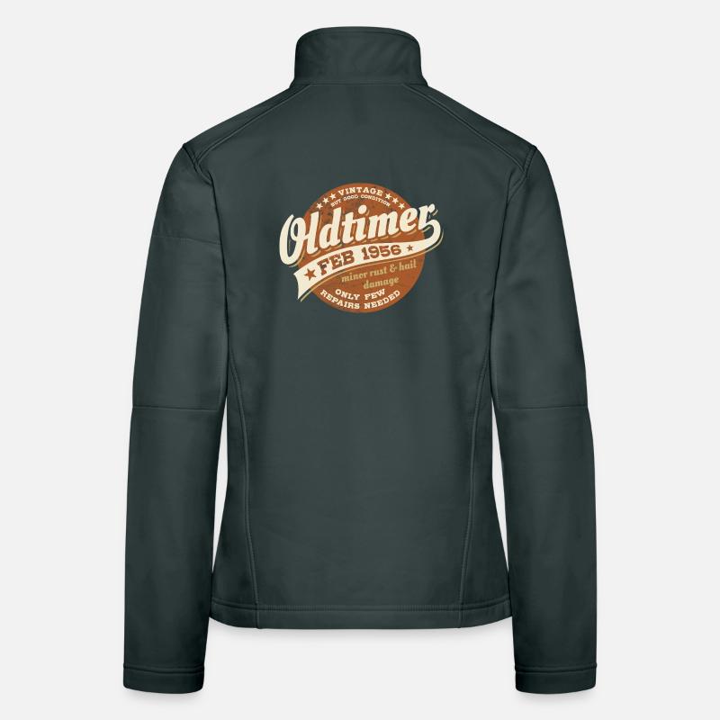 Oldtimer Februar 1956 - Geburtstag - Geschenk Frauen Softshelljacke