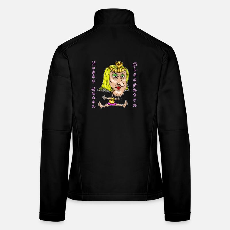 Hobby Queen Cleopatra – Funny Ironic Cartoon Frauen Softshelljacke