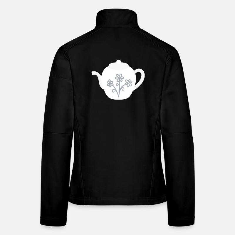 Floral Teapot Bloom Women's Softshell Jacket