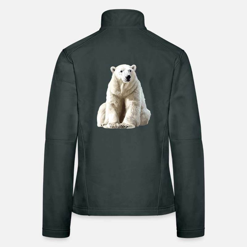 Polarbär im Eislicht Women's Softshell Jacket