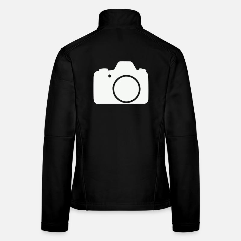 Kamera Linien-Icon Design Frauen Softshelljacke