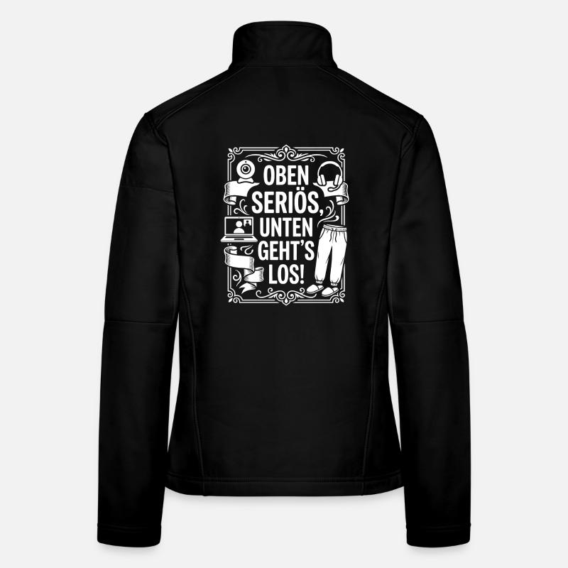 Oben seriös, unten gemütlich Frauen Softshelljacke