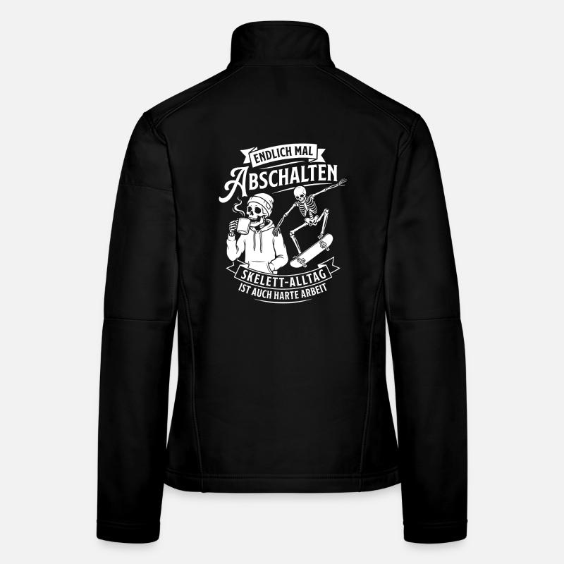 Switch off with Skeleton Skate Women's Softshell Jacket