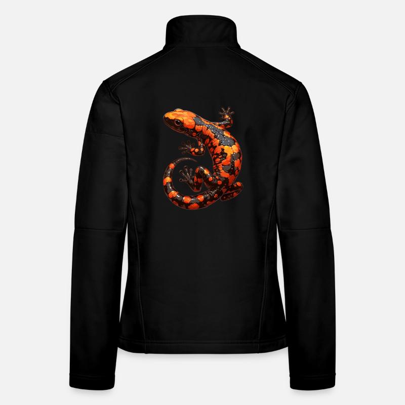 Feuersalamander Salamander Frauen Softshelljacke