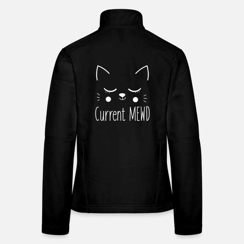 Humeur actuelle Amoureuse des chats mignons Veste en tissu softshell Femme