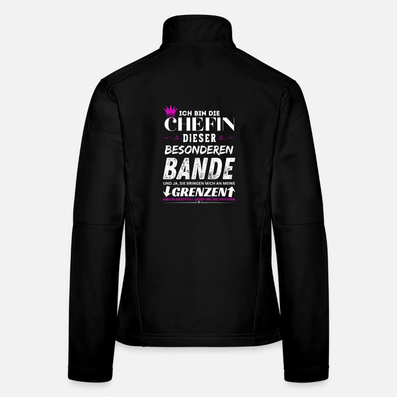 Chefin dieser Besonderen Bande Chefin Geschenke Frauen Softshelljacke