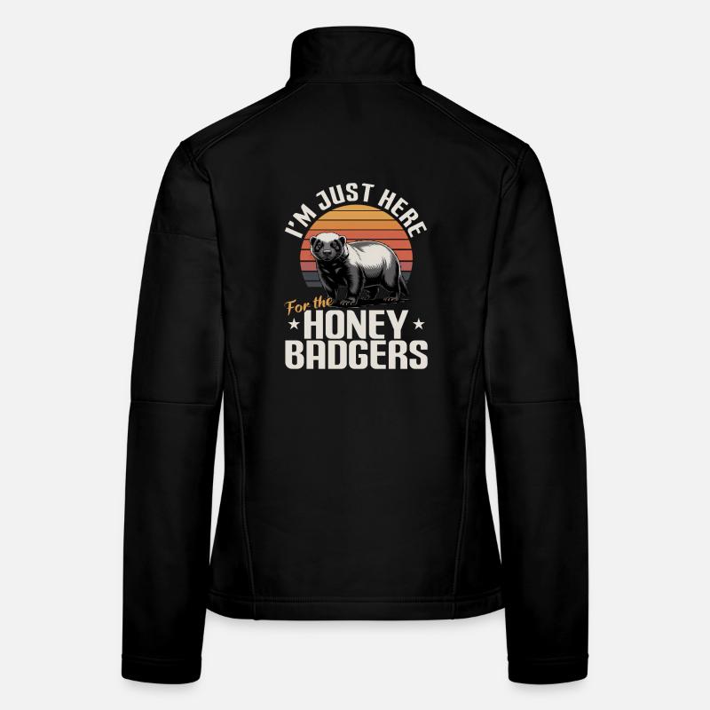 Funny Honey Badger Women's Softshell Jacket