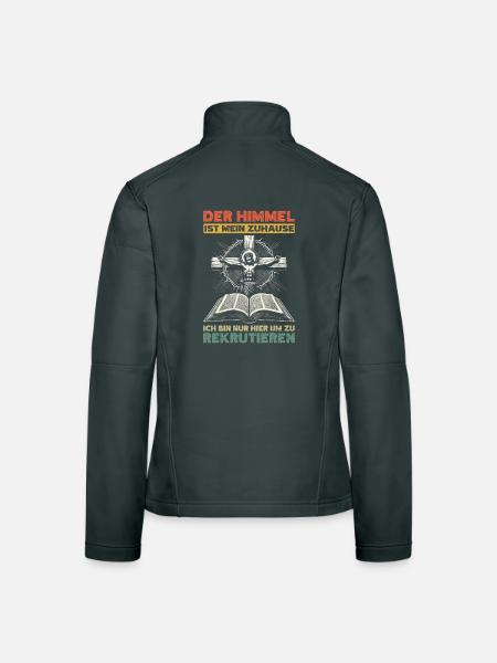 Heaven Is My Home Church Christian - Women's Softshell Jacket - black - Back