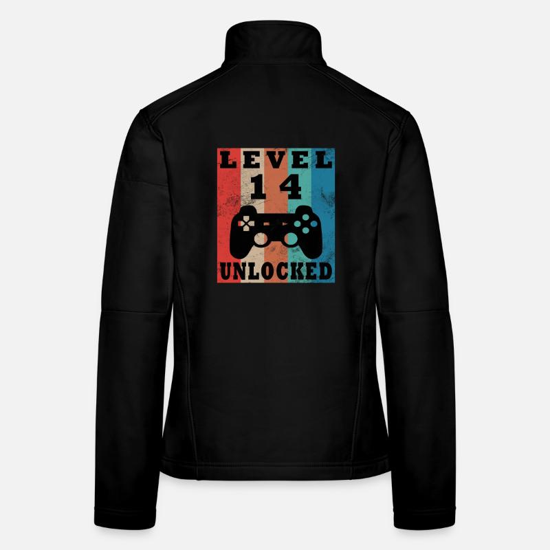 Level 14 Freigeschaltet Gamepad Frauen Softshelljacke