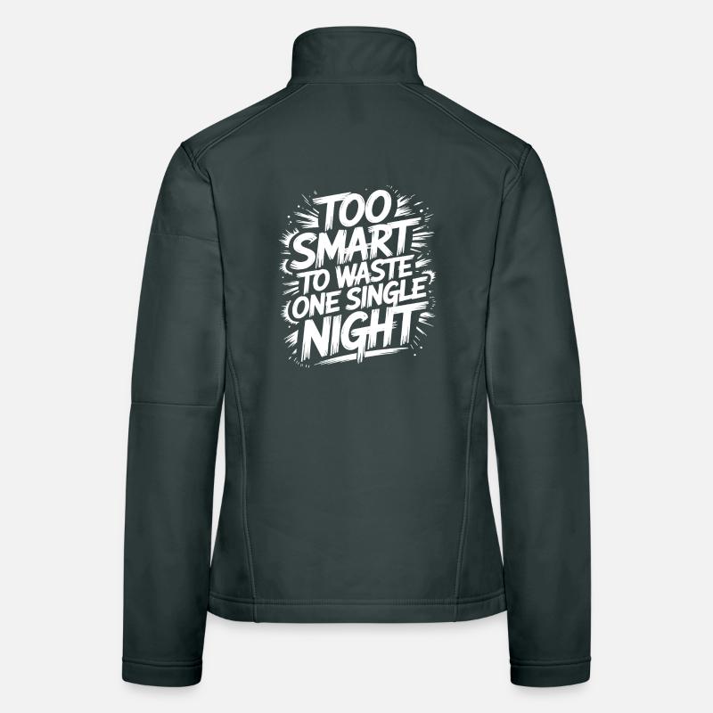 Conception statement pour les oiseaux de nuit Veste en tissu softshell Femme