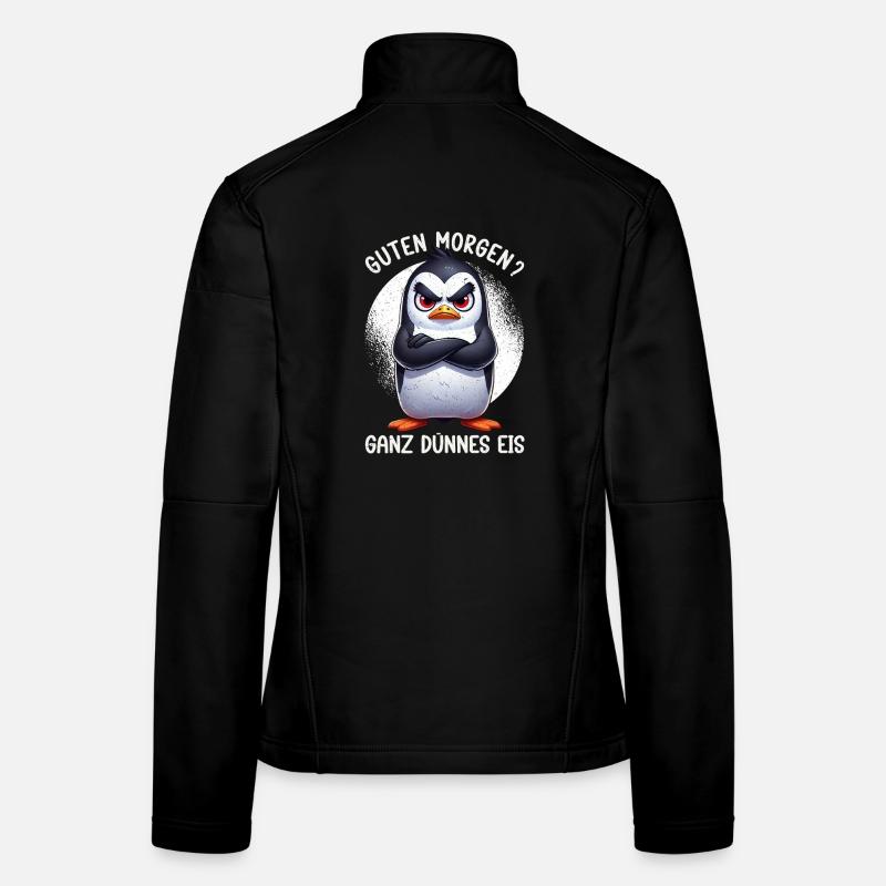 Bonjour, manchots de glace très minces, les endormis Veste en tissu softshell Femme