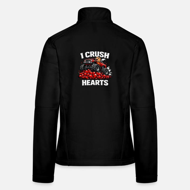Valentinstag Ich zerquetsche Herzen Kapybara Tier Frauen Softshelljacke