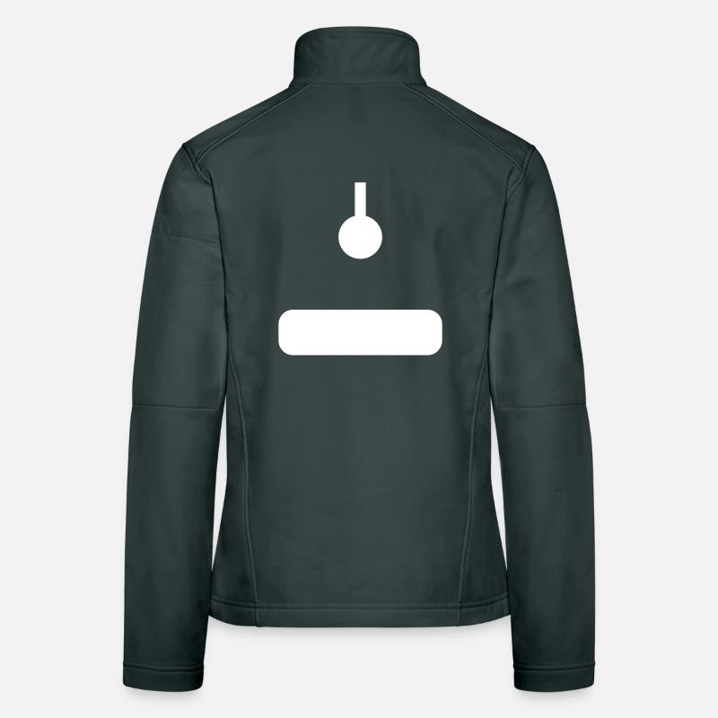 arcade-joystick-weiss Frauen Softshelljacke