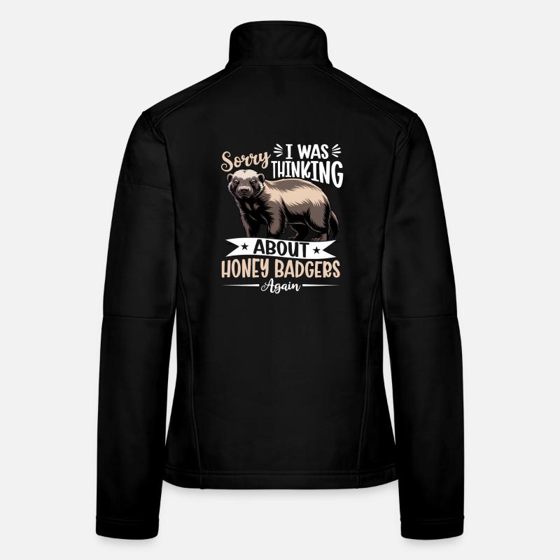 Funny Honey Badger Women's Softshell Jacket