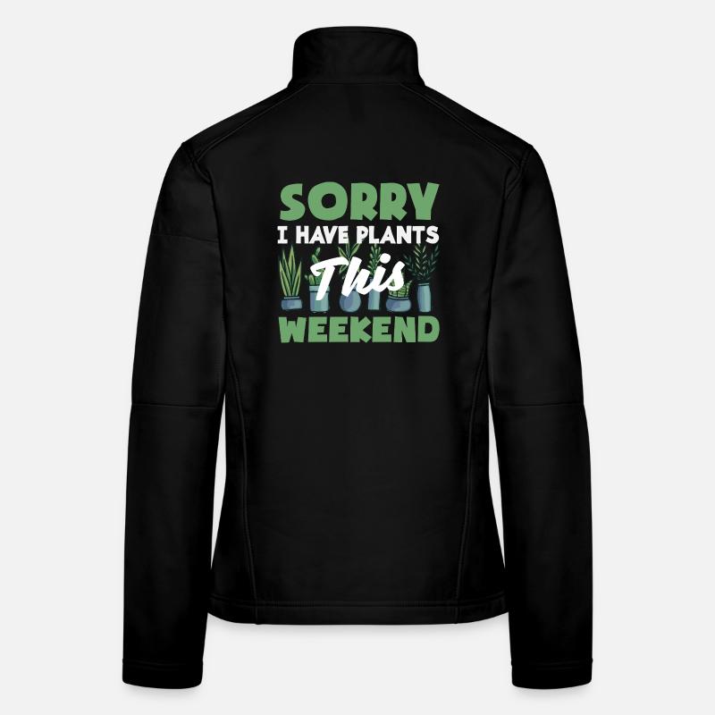 Plant Lover Plants Ce week-end Veste en tissu softshell Femme