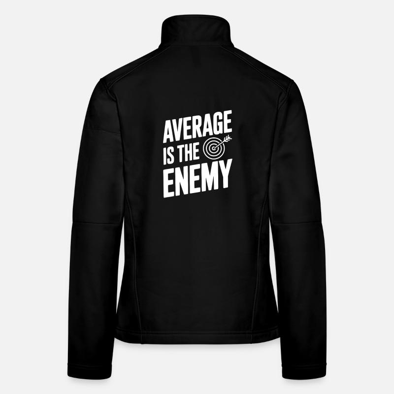 La moyenne, c’est l’ennemi Veste en tissu softshell Femme
