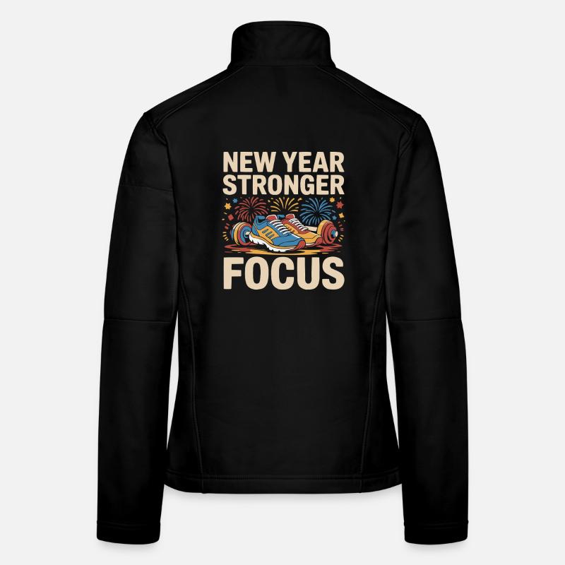 Citations motivantes pour la résolution du Nouvel An Veste en tissu softshell Femme