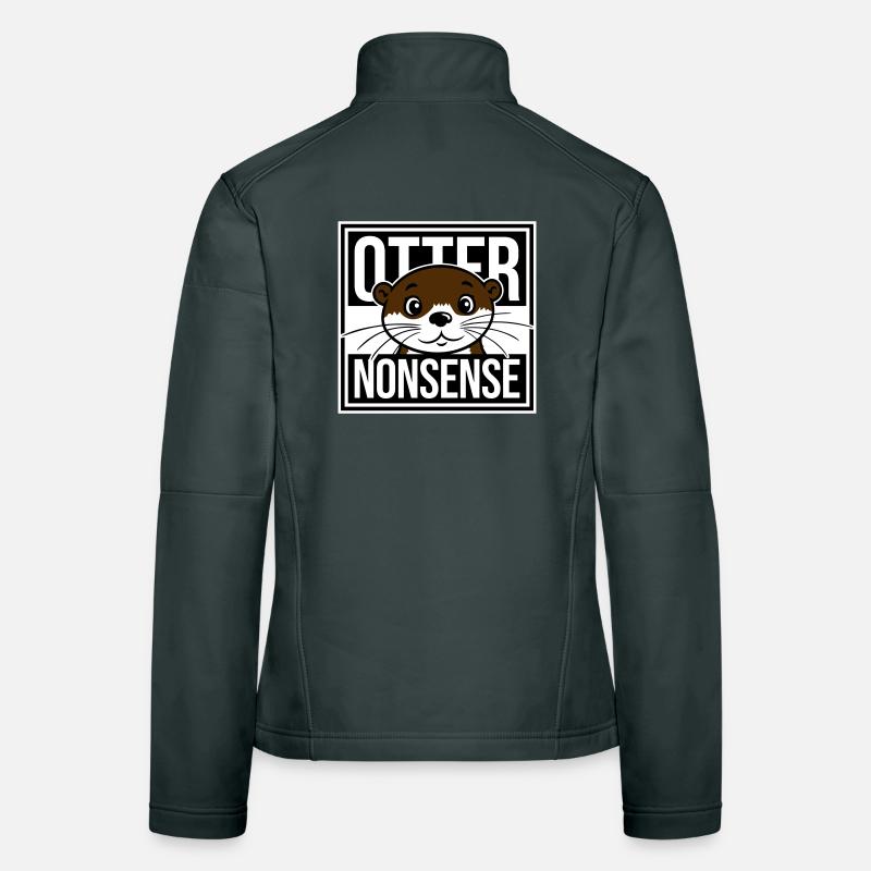 N’importe quoi de loutre, jeu de mots drôle, expression d’amour de la loutre Veste en tissu softshell Femme
