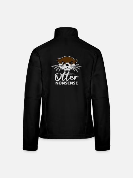 Otter Nonsense Lustig Wortspiel Otter Liebe Spruch - Frauen Softshelljacke - Schwarz - Hinten