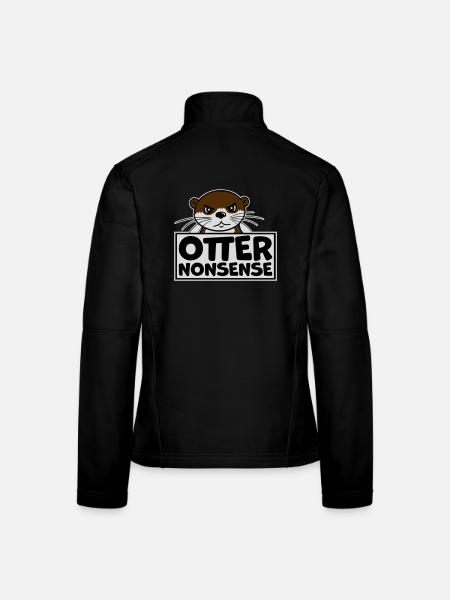 Otter Nonsense Lustig Wortspiel Otter Liebe Spruch - Frauen Softshelljacke - Schwarz - Hinten