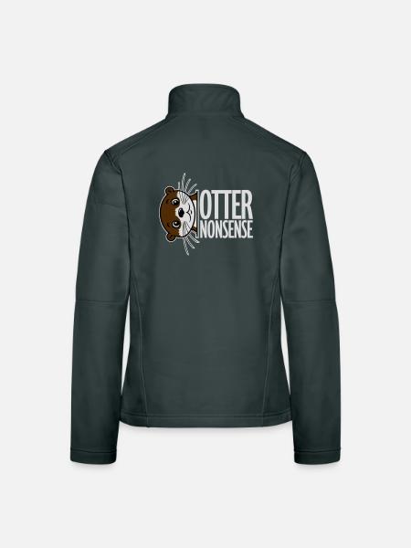 N’importe quoi de loutre, jeu de mots drôle, expression d’amour de la loutre - Veste en tissu softshell Femme - noir - Dos