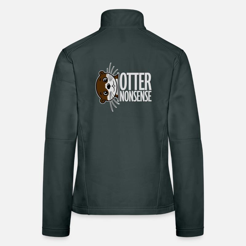 N’importe quoi de loutre, jeu de mots drôle, expression d’amour de la loutre Veste en tissu softshell Femme