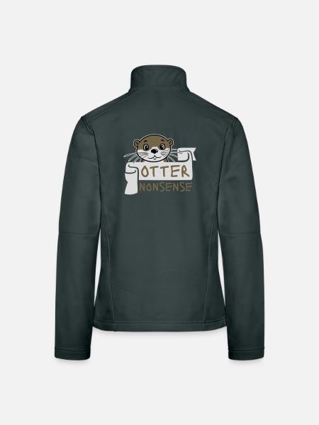 Otter Nonsense Lustig Wortspiel Otter Liebe Spruch - Frauen Softshelljacke - Schwarz - Hinten